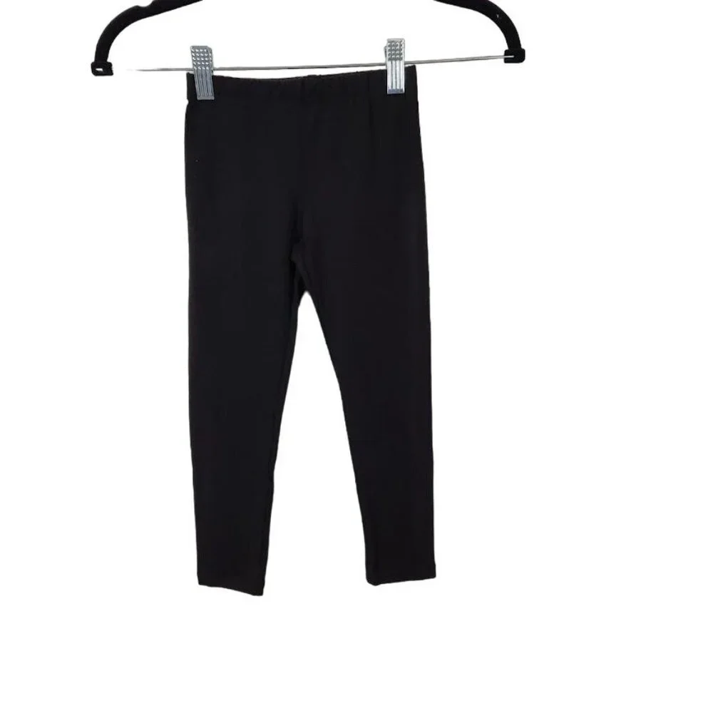 The Children's Place Girls Cotton Leggings - Black -‎ Size Small (5/6)